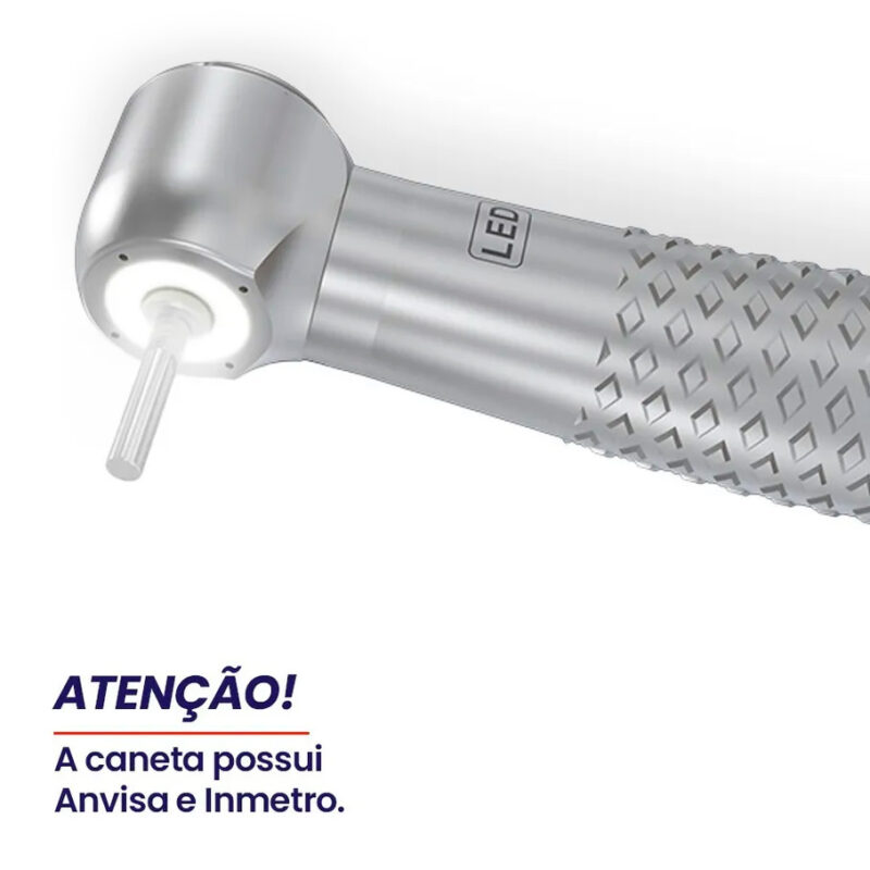 Caneta Alta Rotação C/ Anel De Led Anvisa E Inmetro