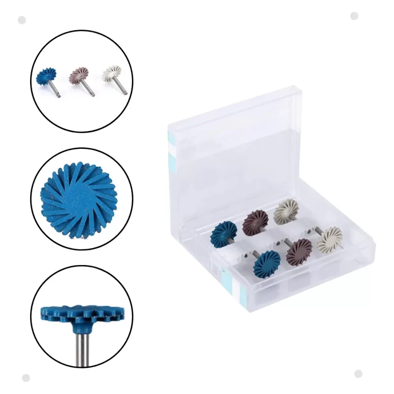 Kit De Broca De Polimento Em Resina Azdent/disco 14mm 6pcs